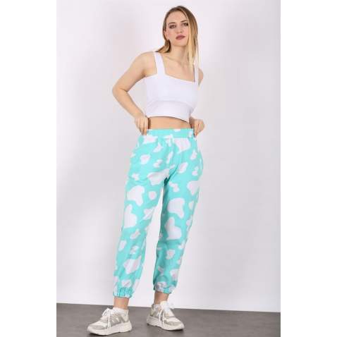 Mad Girls Blue Dalmatians Sweatpants MG1147 - Mavi