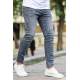 Madmext Dark Grey Slim Fit Jean Mdx9041 - Füme