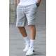 Madmext Men Printed Dye Gray Capri Shorts 5439 - Boyalı gri