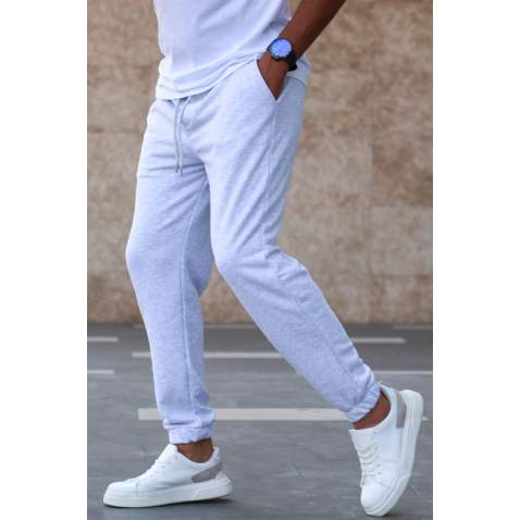 Madmext Men Plain Marl Snow Sweatpants 5424 - Karmelanj