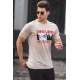 Madmext Men Beige T-shirt 5224 - Bej