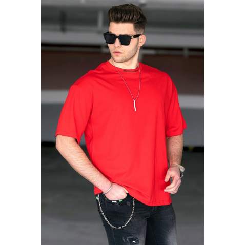 Madmext Men Red T-shirt 4966 - Kırmızı