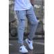 Men Dye Gray Jogger Trousers - Boyalı gri