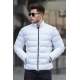 White Puffer Jacket 5707 - Beyaz