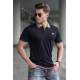 Madmext Men Black Knitted Polo T-shirt 5116 - Siyah