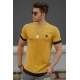 Madmext Yellow Rapped T-shirt for Men 4489 - Sarı