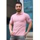 Madmex Soft Pink Basic Polo Shirt for Men 3053 - Pudra