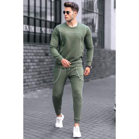 Madmext Khaki Men Tracksuit Set 4727 - Haki