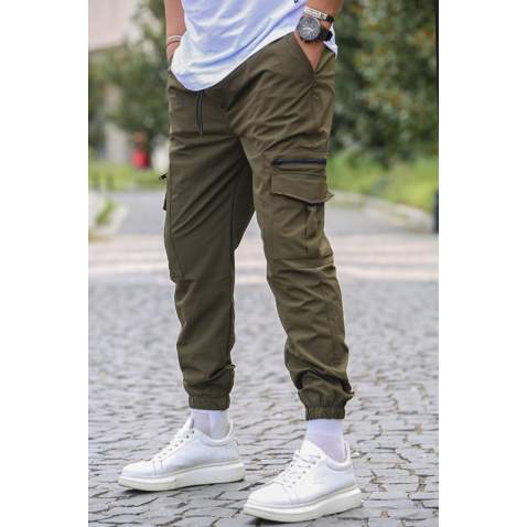 Khaki Green Cargo Trousers 5477 - Haki