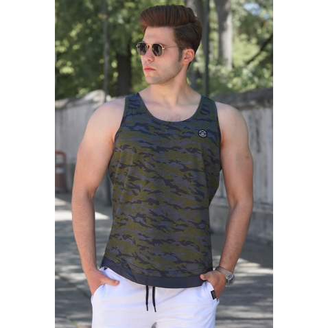 Madmext Men Camouflage Vest 4617 - Kamuflaj