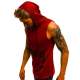 Madmext Men Red Hoodie Vest 2563 - Kırmızı