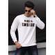 Madmext White Printed Crew-Neck Sweatshirt 4751 - Beyaz