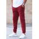 Madmext Men Plain Maroon Sweatpants 5424 - Bordo