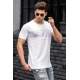 Madmext Men Printed White T-shirt 4954