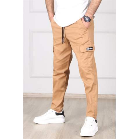 Madmext Men Brown Cargo Trousers 4835 - Kahverengi