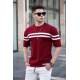 Madmext Men Maroon T-Shirt 5682 - Bordo