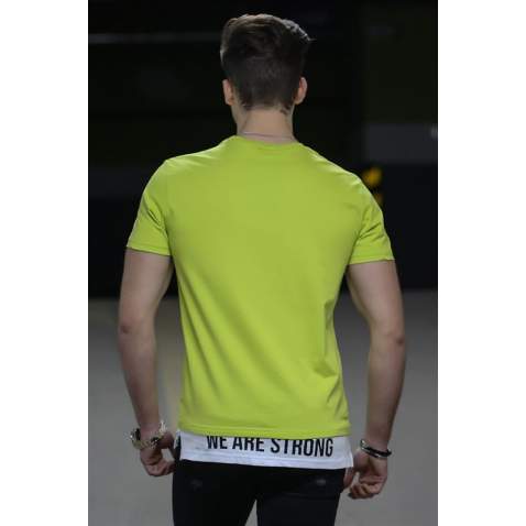 Madmext Green T-shirt for Men 4521 - Yeşil