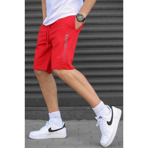 Madmext Red Capri Shorts 5403 - Kırmızı