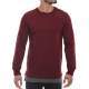 Bordo Düz Sweatshirt - Omuz Delikli 2139 - Bordo