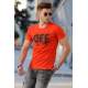 Madmext Orangfe Printed T-shirt for Men 4470 - Turuncu