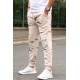 Madmext Printed Beige Sweatpants For Men 5430 - Bej