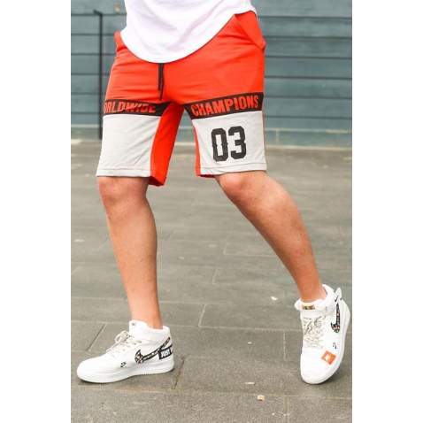 Madmext Orange Two Tone Capri for Men 2920 - Turuncu