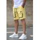 Madmext Yellow Capri Shorts 4847