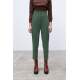 Mad Girls High Waist Green Trousers MG1331 - Haki