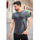 Madmext Dark Grey Camouflage T-shirt for Men 3012 - Füme