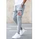 Madmext Printed Grey Sweatpants 4208 - Gri