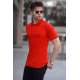 Madmext Red Basic Polo Shirt for Men 4550 - Kırmızı