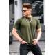 Men Oversize Khaki T-Shirt - Haki