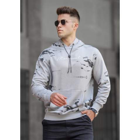 Madmext Men Dye Gray Sweatshirt 5291 - Boyalı gri