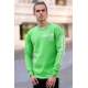 Madmext Neon Green Printed Sweatshirt 4161 - Neon yeşil