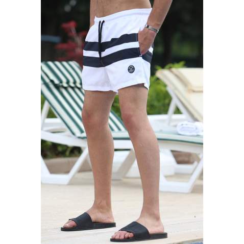 Madmext White Swim Wear Short 4257 - Beyaz