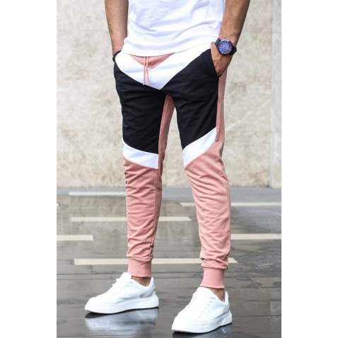 Madmext Men Soft Pink Sweatpants 2927 - Pudra