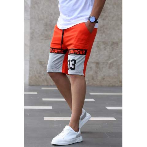 Madmext Red Two Tone Capri for Men 2920 - Kırmızı