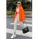 Mad Girls Oversize Orange Shirt MG1369 - Turuncu