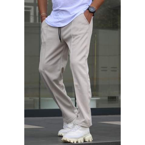 Beige Relaxed Jogger Trousers 5478 - Bej