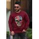 Madmext Maroon Sweatshirt 4114 - Bordo