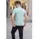 Men Mint Green Polo T-Shirt - Mint yeşili