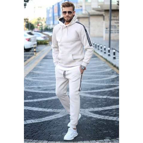 Madmext Beige Tracksuit For Men 5425 - Bej