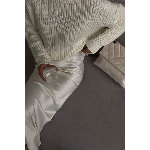 Mad Girls White Sweater MG1264 - Krem