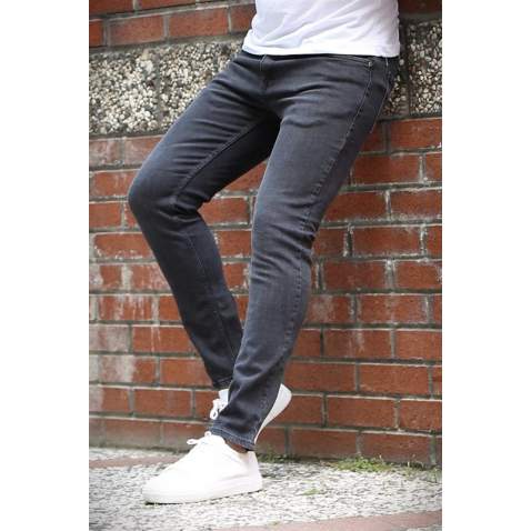 Madmext Black Skinny Fit Jean DESP901-2 - Füme