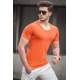 Madmext Men Orange T-shirt 2309 - Turuncu