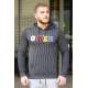 Madmext Men Hoodie Smoke Gray Sweatshirt 2788 - Füme