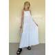 Women White Long Dress - Beyaz