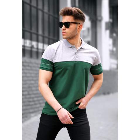 Men Green Polo T-Shirt - Yeşil