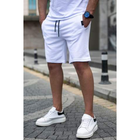 Madmext Men White Shorts 4842 - Beyaz