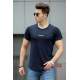 Madmext Navy Blue T-shirt for Men 4516 - Lacivert